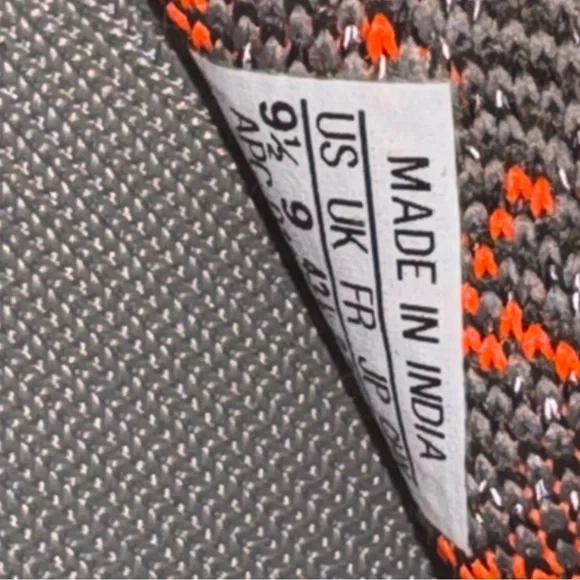A.P.C. Knit Sneakers with Orange Stripe - Picture 2 of 6